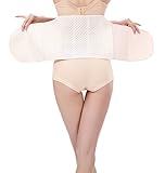 Breathable Elastic Waist Trimmer Abdominal Binder Post-Pregnancy Belly Band Tummy Compression Postpartum Postnatal Recovery Support Girdle Slimming Invisible Waist Trainer Belt for Women and Maternity