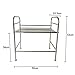 Macallen Soporte Microondas Estante Estanterias Microondas Cocina Encimera Inoxidable con Ganchos para...
