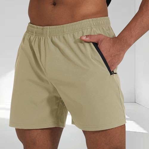 Men Quick Dry Shorts Lightweight Long Stretch Hiking Short Pants with Pockets Athletic Sports Gym Running Trunks2
