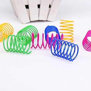 Generisch 20stuck Katzenspielzeug Spirale Set,Spiralen Katzen Spielzeug aus Buntem Kunststoff, Spirale Spielzeug f&uuml;r Katze,Cat Spring Spielzeug f&uuml;r K&auml;tzchen und Haustiere