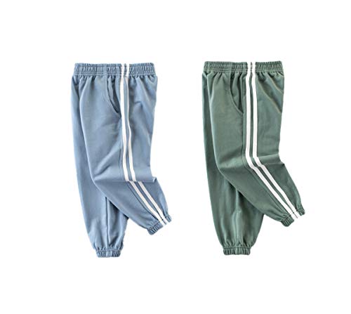 Boys Sweatpants 2 Pack Active Jogger Sweat Pant 2T- 7