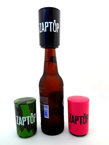 Zaptop Beer Bottle Opener Magnetic Bottle Opener With Cap Catcher - Automatic Bottle Cap Opener - Pop Top Push Down Beer Opener - No Bend Or Damage To Caps - Opens Bottles Instantly - Pink #TOP7
