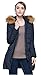 Orolay Women's Down Jacket with Faux Fur Trim Hood (M, Navy)