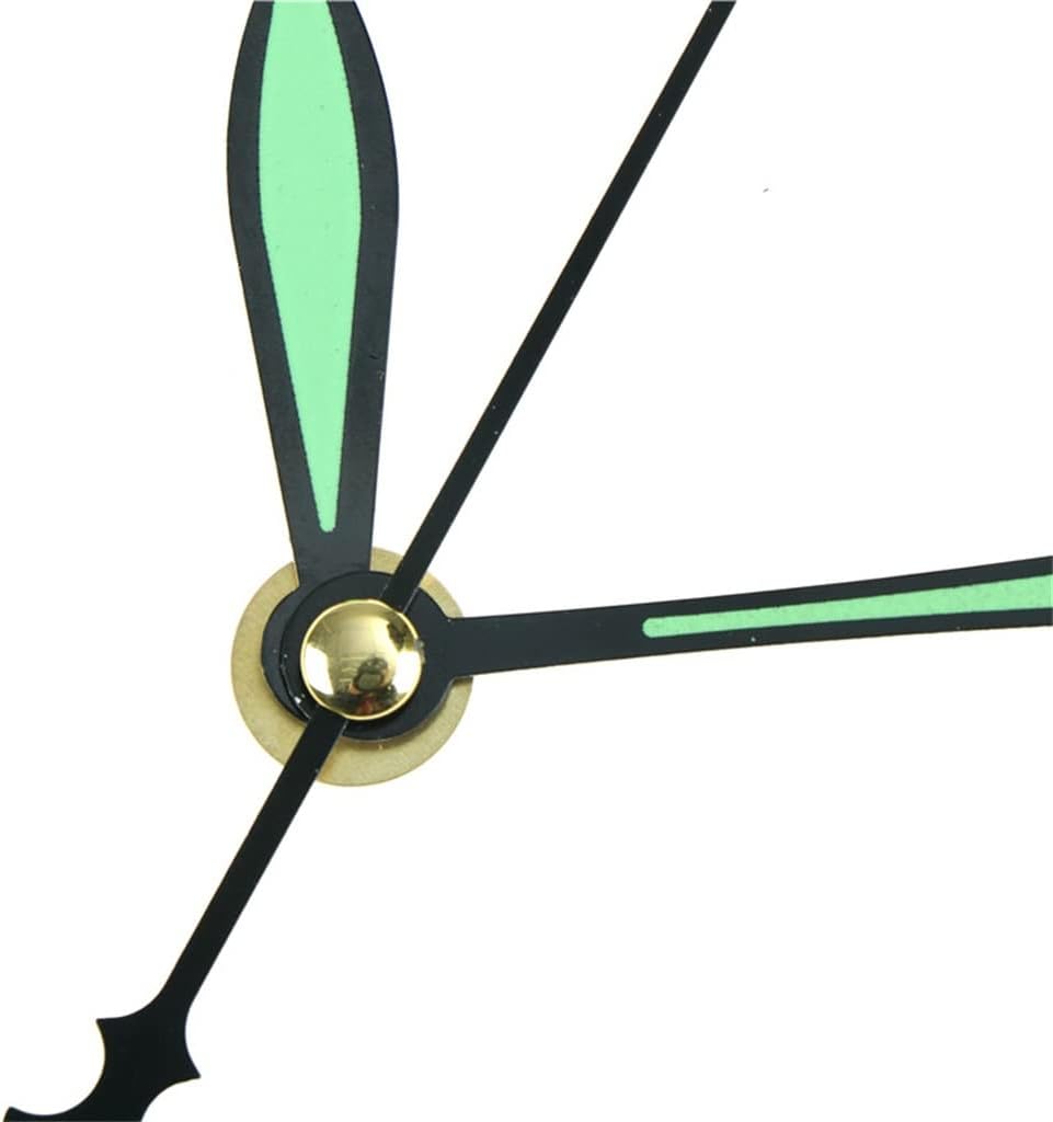 1 Set Green Luminous Silent Quartz Wall Clock Spindle Movement DIY Repair Mechanism Part Kit