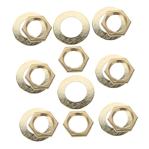 ABOOFAN 8-Piece Clock Repair Nuts and Gaskets for Quartz Wall Clock Assembly DIY Movement Replacement Tools and Accessories