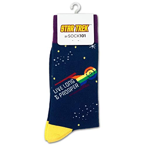 Star Trek: Calcetines Discovery Pride, azul, Talla única