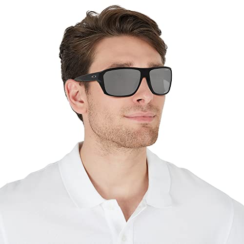 Oakley Mens OO9416 Split Shot Rectangular Sunglasses, Matte Black/Prizm Black Polarized, 64 mm