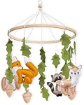 Woodland Mobile for Crib by First Landings - Baby Nursery Mobiles - Woodland Nursery Decor - Crib Mobile Baby Boys and Girls - Baby Mobile with Fox Decor - Forest Animals Woodlands Theme - Baby Gift