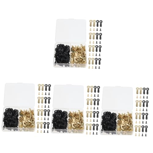 Image of PRETYZOOM 480pcs Picture Frame Backing Clips Screws Fasteners for Easy Photo Hanging and Art Crafting Includes and Clips