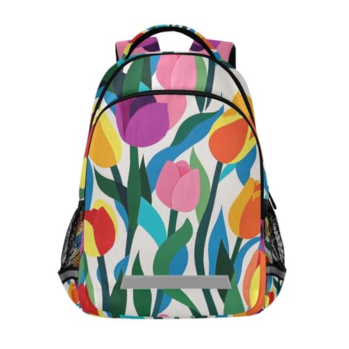 KLL Colorful Flower Beautiful Designed state bags kids backpack with chest clip book bags for boy mochilas para ni?as de 10 a?os