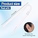 6pcs Hearing Aid Tubes, 2x3.6mm/0.08x0.14in Flexible BTE Hearing Aid Sound Tubing Replacement Amplifiers Ear Tubes Accessory for Cleaning and Maintenance(Transparent)