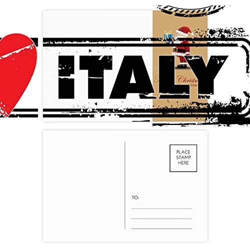 Cartes postales I Love Italy pour décorer vos carnets de voyage