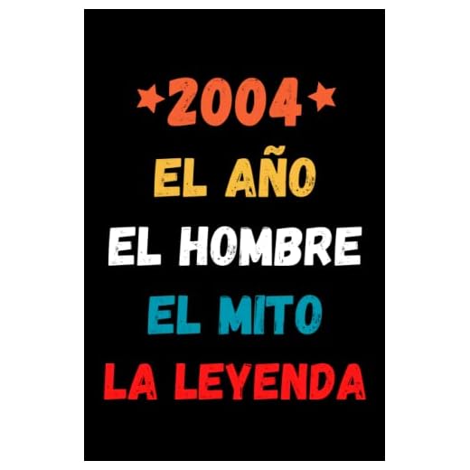 2004 el año el hombre el mitio la leyenda: Cuaderno de notas 2004 año - 110 páginas rayadas - regalo per cumpleaños 2004 hombre