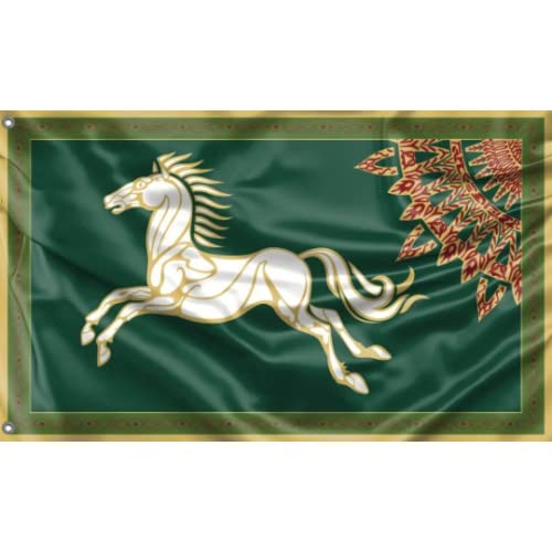 Rohan Horse LOTR-Flagge | einzigartiger Designdruck | Made in EU (90 x 150 cm) Cover