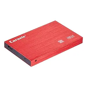 COMBR Red Ultra Slim 2.5in USB3.0 Hard Drive HDD Capacity Disk for PC Laptop 500GB