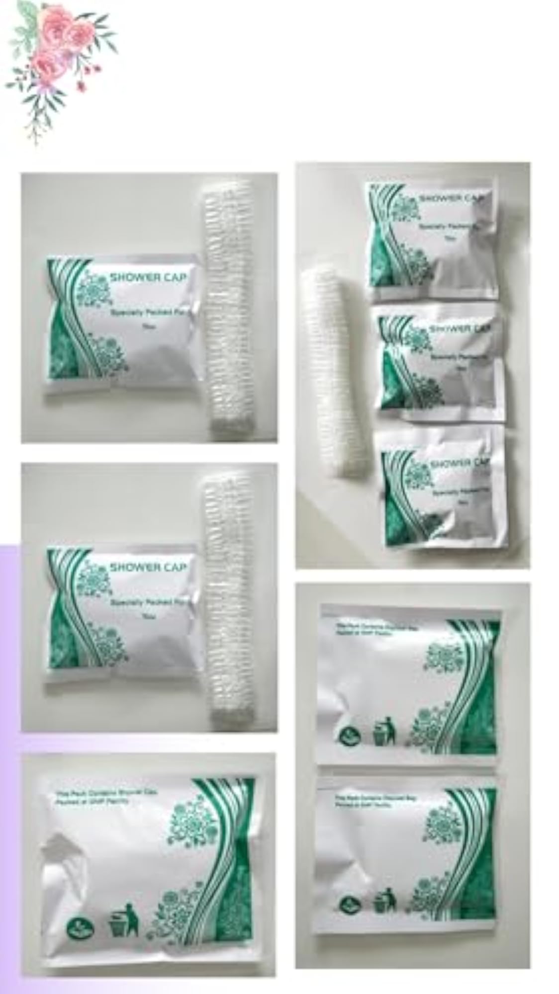 Hotel Shower Cap Packed in Bio Paper Pouch