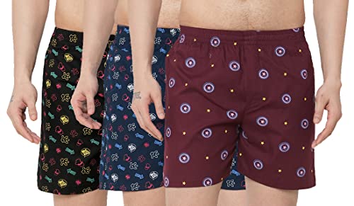 Image of ANNI DESIGNER Men's Cotton Blend Modern Relaxed Floral Boxer Shorts
