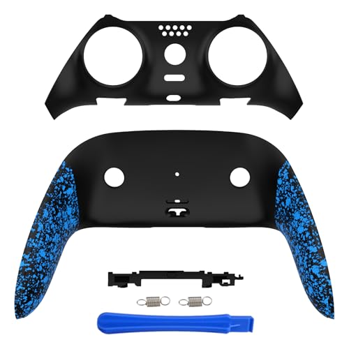 eXtremeRate Top Bottom Decorative Trim Shell Compatible with p s 5 Edge Controller DIY Replacement Front Back Clip Shell, Custom Textured Blue Plates Cover Compatible with p s 5 Edge Controller by eXtremeRate - Used condition - US$18.36