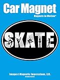 Figure Skate Word Car Magnet