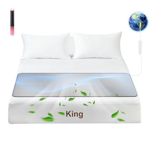 XKETA Graphene Grounding Mat for Bed: Indoor Earth Therapy for Better Sleep & Energy Boost – Conductive Sleep Pad with Grounded Benefits – Wellness Gift Kit for Women (King)