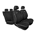 MOTOS Personalisierte sitzbezüge auto für Skoda Fabia II 2006-2014 Perfekt angepasste Autositzbezüge mit aktivem Airbag-System, dreilagigem Material und makelloser Oberfläche, die ideale Sitzauflage f