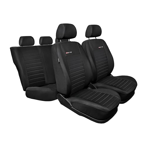MOTOS Housse Siege Voiture Personnalisée pour Ford Fiesta VI 2008-2017, Protection de siège de Voiture avec système de Coussins gonflables Actifs, idéale...
