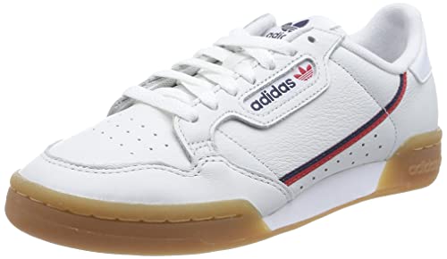 adidas Originals Continental 80, Zapatillas para Correr Unisex Adulto, Crystal White Collegiate Navy Scarlet, 38 EU