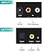 Musou RCA Analog to Digital Optical Toslink Coaxial Audio Converter Adapter with Optical Cable