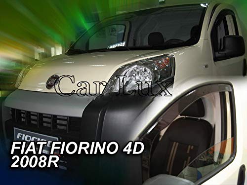 Car Lux AR00022 – Deflettori di vento Derivabiriso, kit di 2 pezzi, per Fiorino dal 2008