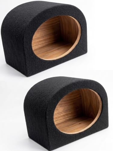Image of 6 /9 Oval Empty Wooden Empty Box 6inche ovl Shape Coaxial Speaker Cabinet Installation Wooden Enclosure for Home Theater, aplifier, car, buss, Truck