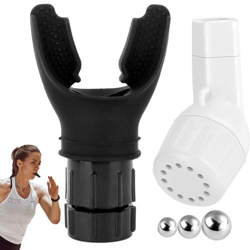 Silicone Lung Exerciser Set with PVC Mucus Clearance - Adjustable Breathing Trainer