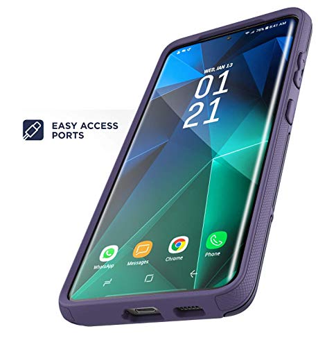 Capa Encased Rebel Series projetada para Samsung Galaxy S21 Ultra, capa protetora resistente para te