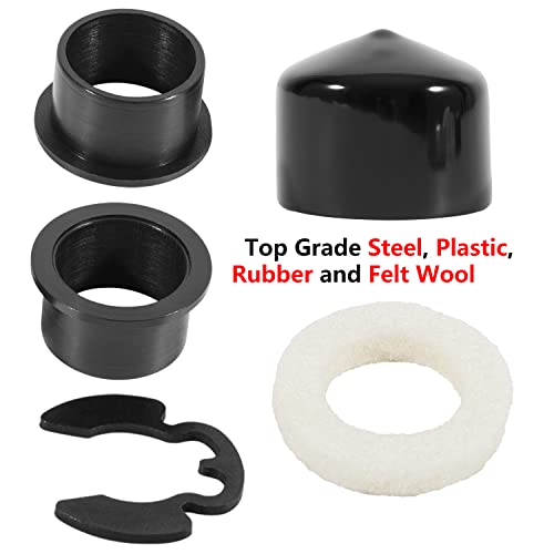 Deecaray Am124509 Double Idler Arm Bushing Seal Cap & Hardware Rebuild Kit, Compatible With John Deere Am126566 M143350 Am127958 Am124509 M111740 M147966 M111358 (9-Piece) #TOP4