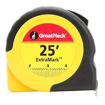 Great Neck 95005 Extramark Power Tape- 1&Quot; X 25Ft- Steel- Yellow/Black