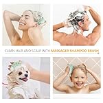 Sndyi Scalp Massager Shampoo Brush, Scalp Scrubber with Soft Silicone Bristles, Scalp Exfoliator for Dandruff Removal, Scalp Massager for Hair Growth, Wet Dry Hair Brush for Scalp Care, Green - Image 5