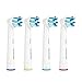 SoniShare Replacement Toothbrush Heads for Oral B Cross Action, Pack of 4