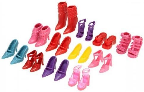 Fat-catz-copy-catz 10 Pairs Of Quality Fashion Shoes High Heels suitable For 11" sized Girl Dolls for Outfits Dress Toys