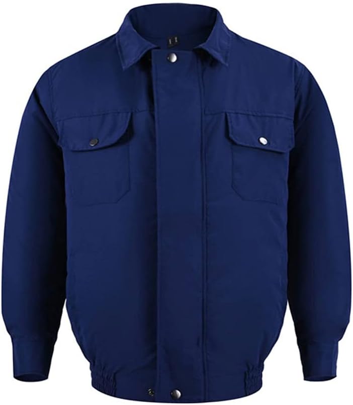 ZSQAW Summer Outdoor Cooling Fan Jacket Men's Air-Conditioning Suit Sun Protection Clothing Wear-Resistant Construction Work Clothes (Color : A, Size : S Mcode) : Clothing, Shoes & Jewelry