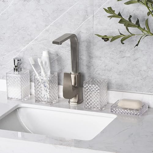 Kit botella desinfectante de manos y accesorios de baño para el hogar moderno 3