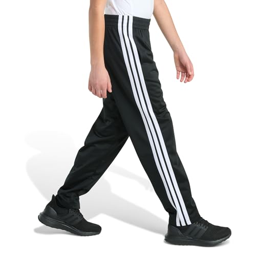 Image of adidas Big Kid Straight-Leg 3-Stripe Track Pant