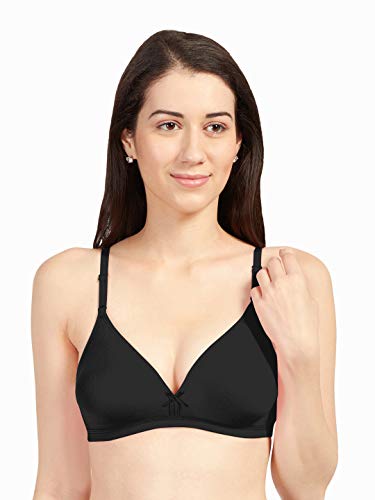 Image of SONARI Omania Womens Non-Padded Cotton Polyester Bras - Solid, Non-Wired, Medium Coverage, Hand Washable (Pack of 2)