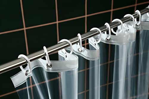Shower Curtain Liner 72 X 78 Inches Long, 9G Thick Clear Plastic Shower Curtains Heavy Duty Weighted Peva Shower Liner With 5 Magnets, Transparent Plastic Shower Curtains For Bathroom With 12 Hooks #TOP5