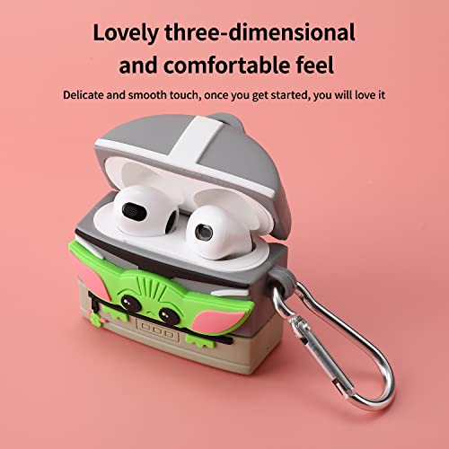 New Models In 2021Airpod 3 Case Cover, 3D Cute Cool Cartoons Silicone Wall·e Design，Soft Silicone Portable&Shockproof Airpod Case，For Apple Airpod 3 Case (Backpack) #TOP3