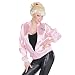 Pink Ladies 50s - Chaqueta para mujer de raso, talla M