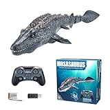 Funmo 2.4GHz Ferngesteuerter Mosasaurus, RC Wasserspielzeug mit Leuchtenden Augen...