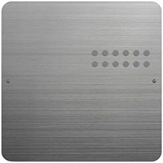 Three by Three Seattle 12 x 12 Inch Metal Frameless Magnetic Bulletin Board with 12 Magnets for Memos, Photos, Lists, and More in Office, Home, or School Décor (Stainless Steel) (32430)