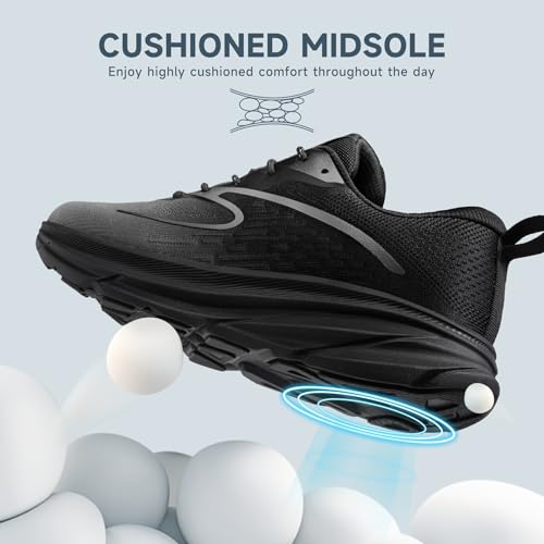 Image of Running Shoes for Men Lightweight Casual Walking Shoes Comfortable Breathable Tennis Sneaker Cushioning Trainers