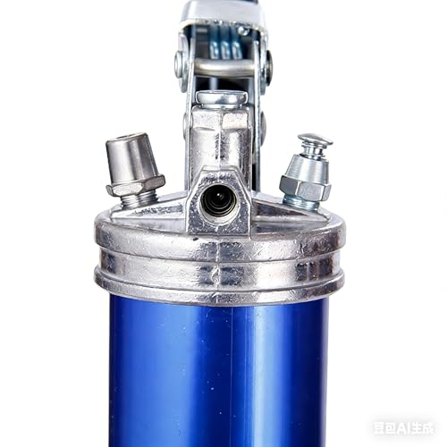 LAKIX 7000 PSI Heavy Duty Grease Gun Kit, 14 oz Pistol Grip Grease Gun with 18 Inch Flex Hose, Double Handle Grease Coupler & Automotive Lubrication Tools for Marine, Truck, Tractor - Thumbnail 2