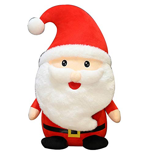 Lechin サンタクロース ぬいぐるみ サンタ人形 抱き枕 添い寝枕 お誕生日 贈り物 クリスマス プレゼント 置物 店飾り クリスマス飾り 部屋 装飾 子供大人用 (サンタクロース, 50cm)