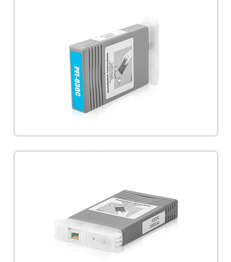 Image of Compatible Pigment Ink Cartridge Replacement for Canon PFI030 PFI-030 PFI-030MBK PFI-030BK PFI-030C PFI-030M PFI-030Y ImagePrograf TA-20 ImagePrograf TA-30 (5-Pack CMYBKBK)